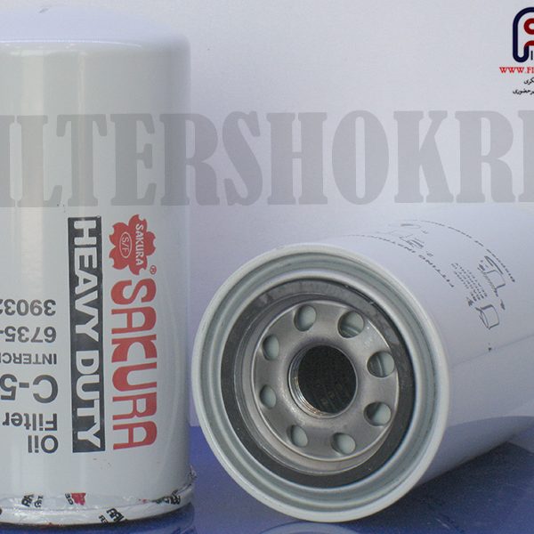 فیلتر روغن بیل مکانیکی لیبهر - بیل کوماتسو 200/7 - 200 - 220 - 220/7 - ساکورا - SAKURA - اندونزی - اصلی - C5704